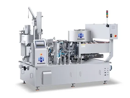 Vacuum Premade Pouch Packaging Machine with Volumetric Cup Filler